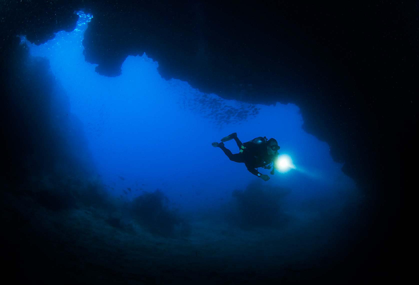cave diver Raja Ampat