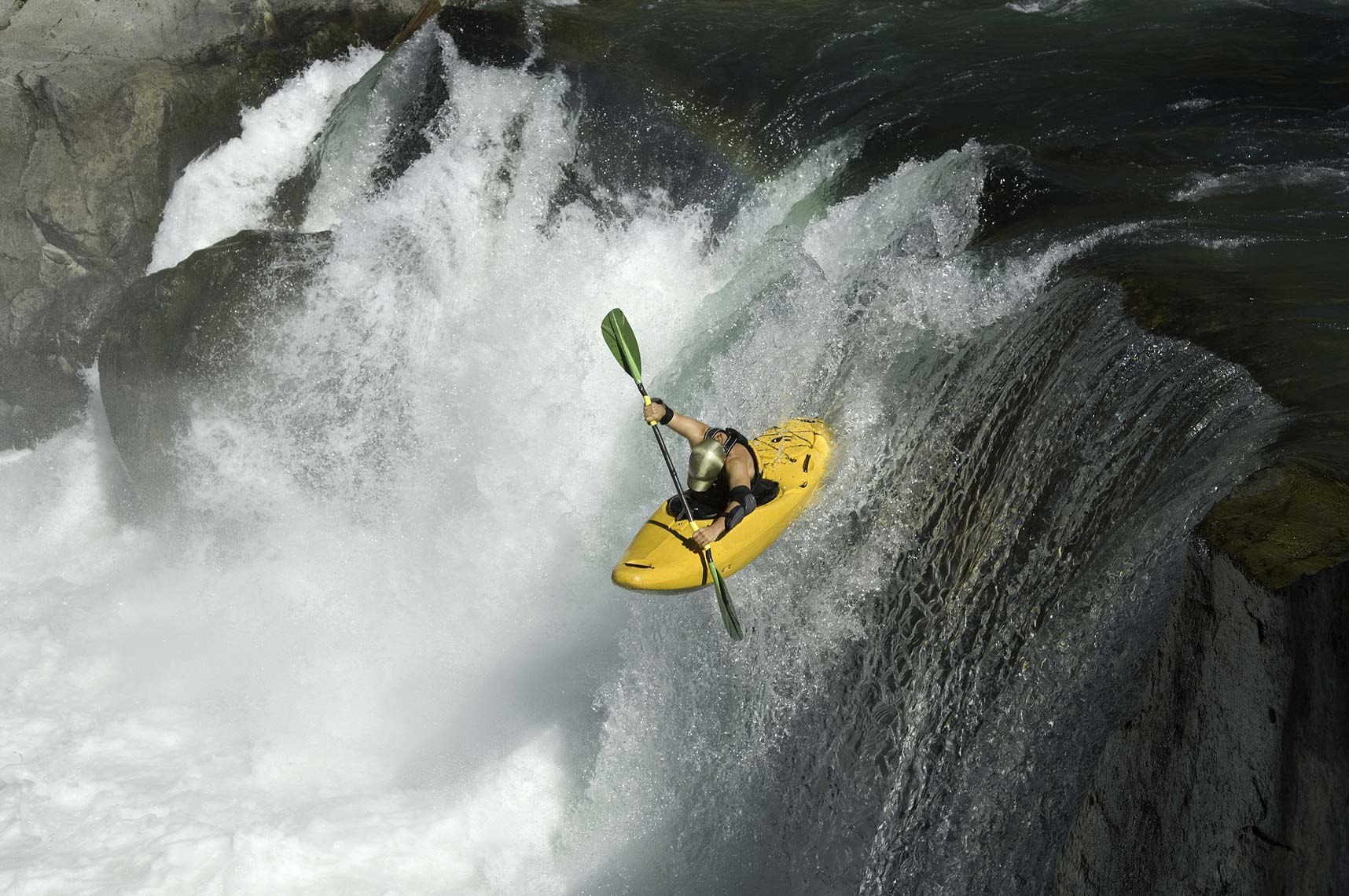 Whistler kayaker jumping waterfalls